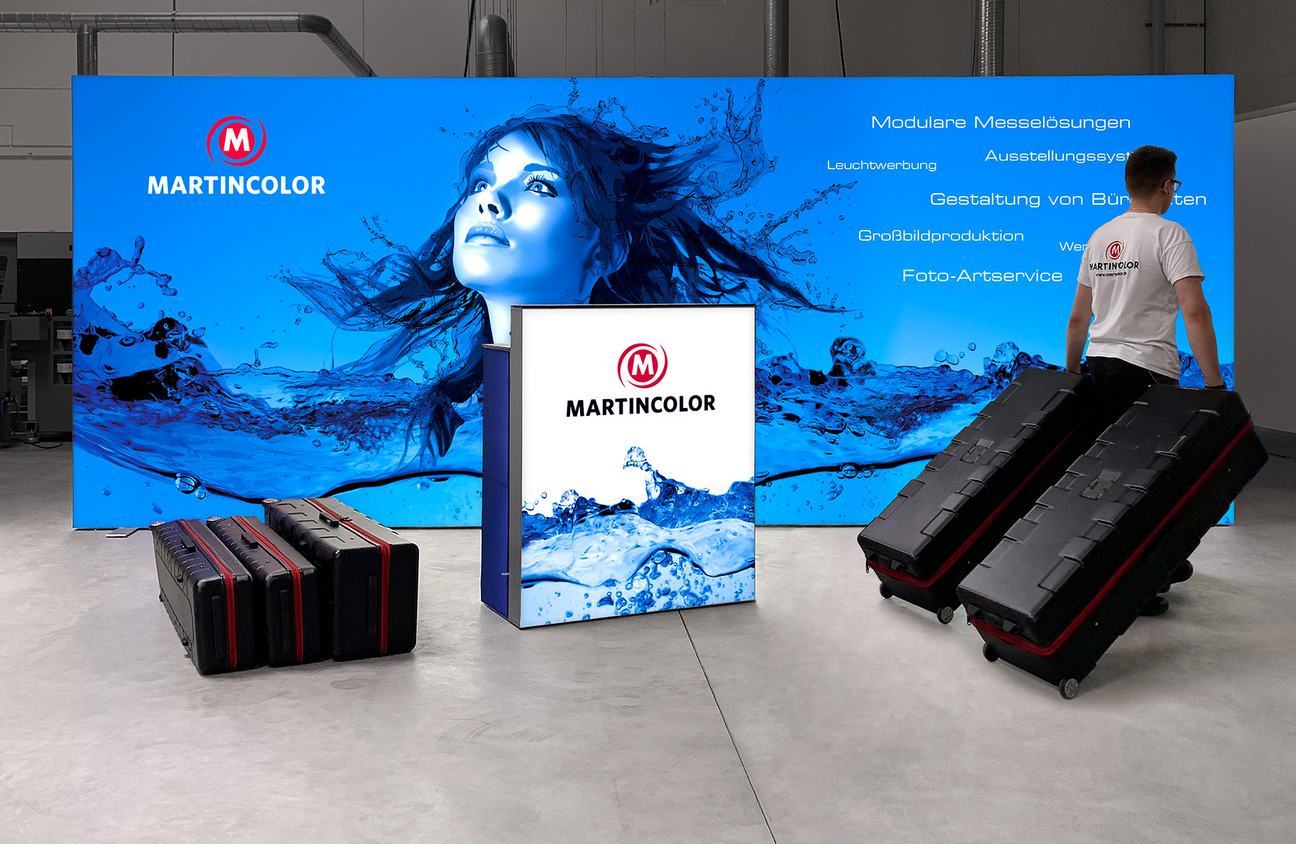 Mobile LED exhibition stand