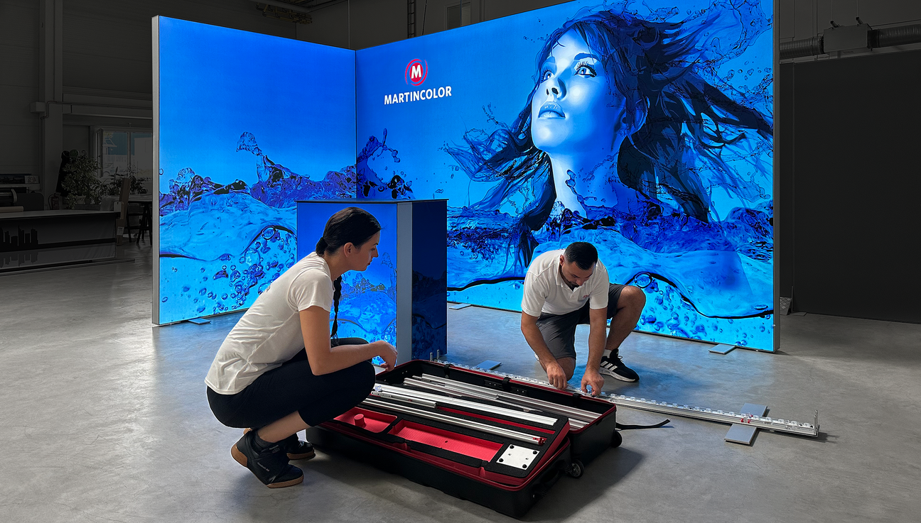 LED exhibition stand - construction
