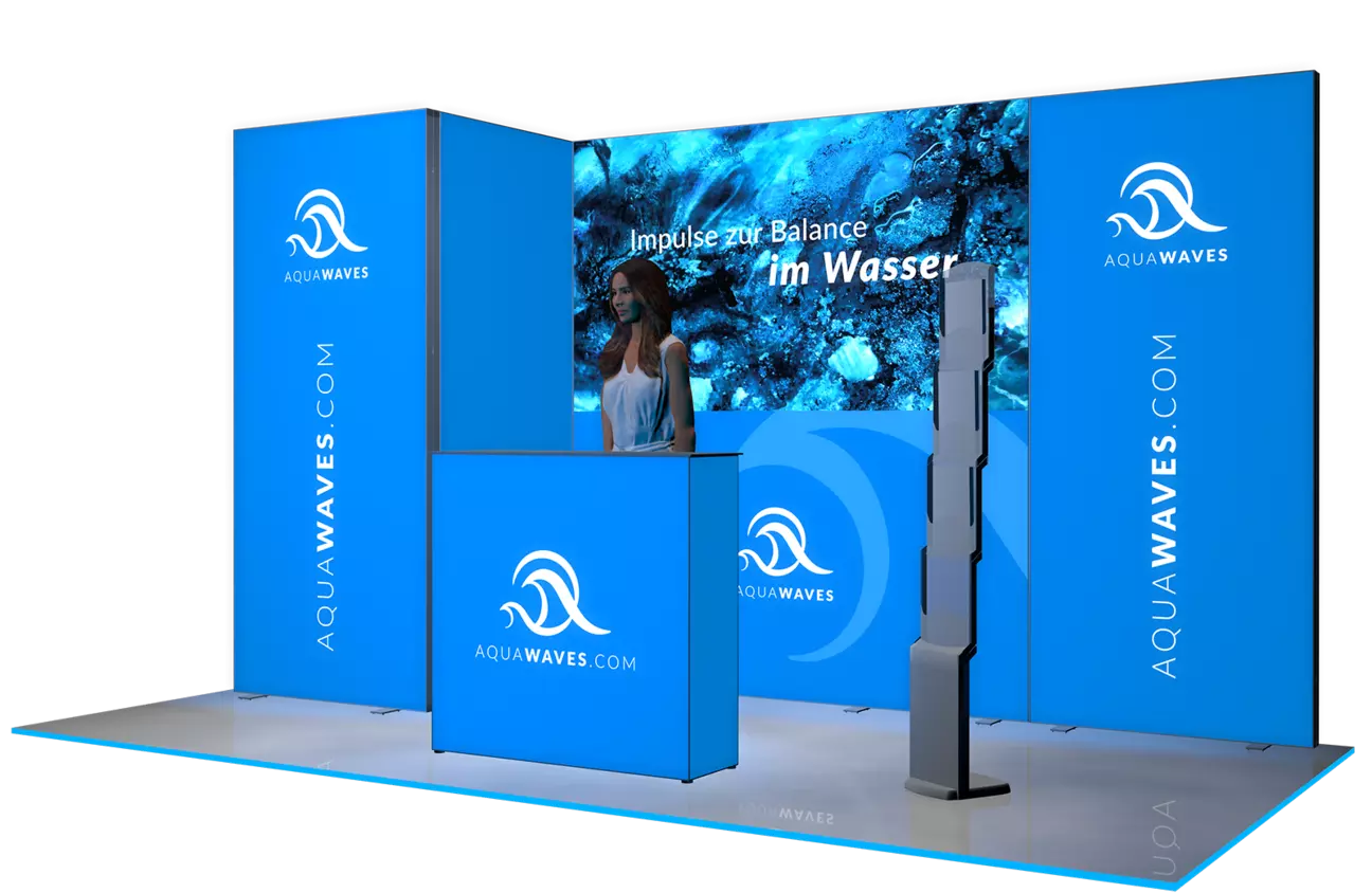 Stand d'exposition LED - Kit d'exposition 4x2 m
