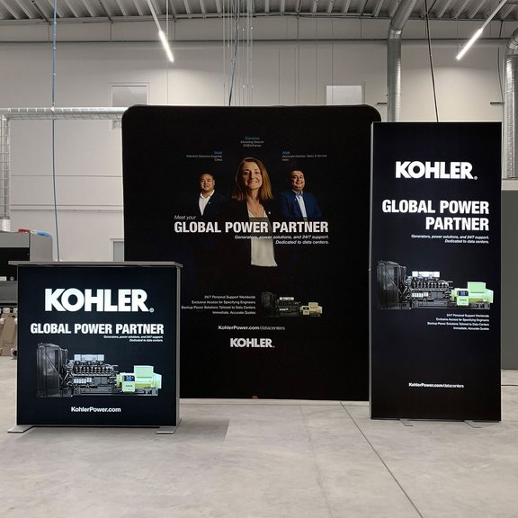 LED Messestand - ZippWall, ALU STAR LED-Theke + PIXLIP POP - Kohler Co. LED Messestand - ZippWall, ALU STAR LED-Theke + PIXLIP POP - Kohler Co.
