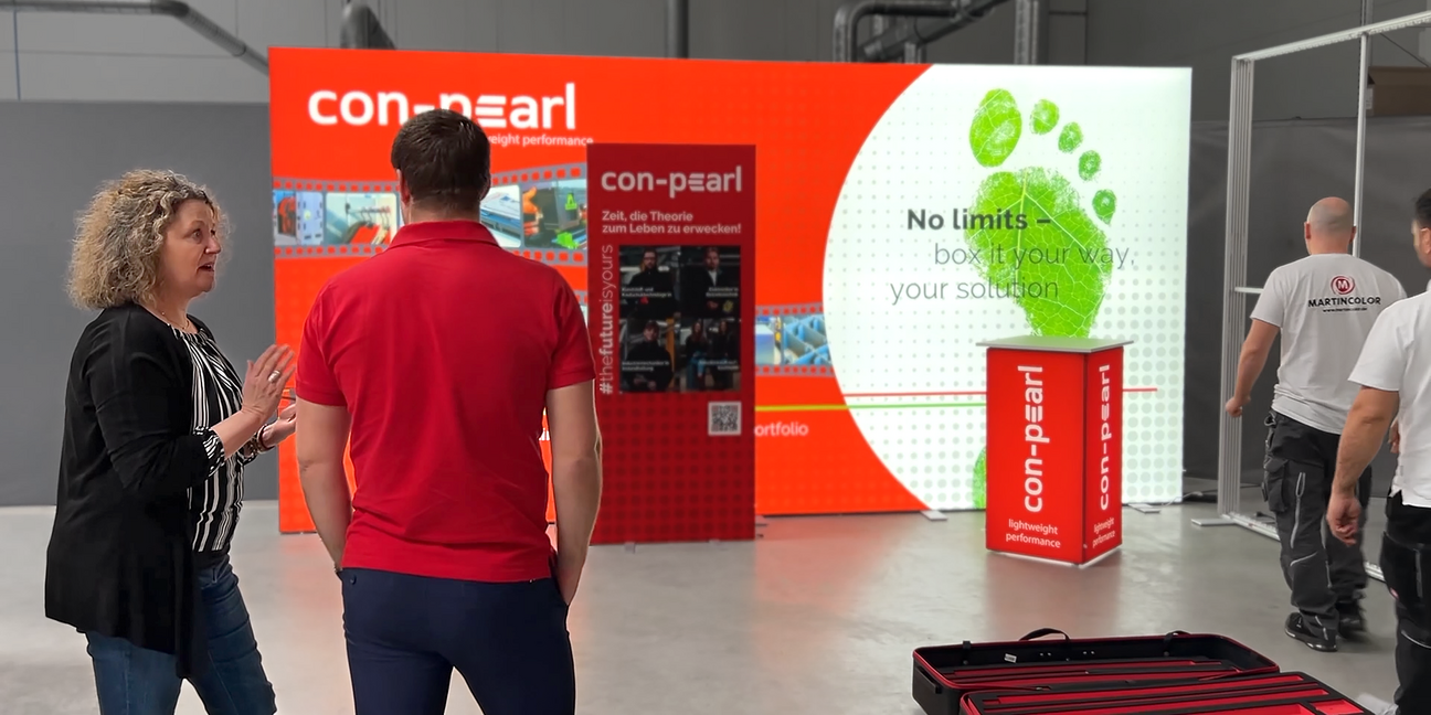 Live-Projekt LED-Messestand mobil Live-Projekt LED-Messestand mobil